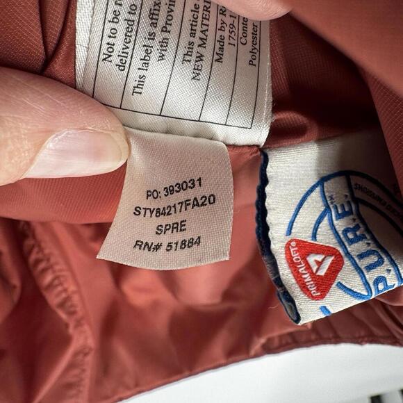 Patagonia jacket coat womens XS red nano puff hiking outdoor trail granola fall - Picture 8 of 9